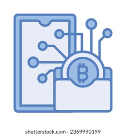 Icono de cartera digital bien diseñado en estilo moderno