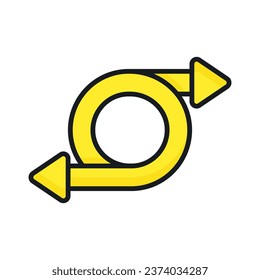 Well designed icon of directional arrow, ready to use