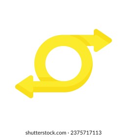 Icono bien diseñado de flecha direccional, listo para usar