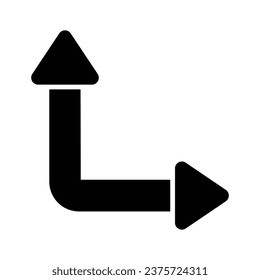 Icono bien diseñado de flecha direccional, listo para usar
