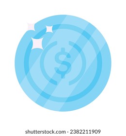 Well designed icon of Dollar coin, cryptocurrency coin vector design