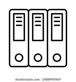 Icono bien diseñado de carpetas de archivos, Vector premium de Archivar de documentos, carpetas de diseño de Vector