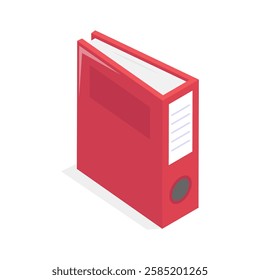 Well designed icon of file folders, premium vector of document archives, binders vector design