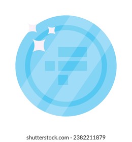 Well designed icon of FTX coin, cryptocurrency coin vector design