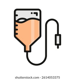 Well designed icon of iv drip, intravenous transfusion Therapy