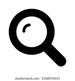 Well designed icon of magnifier, editable vector