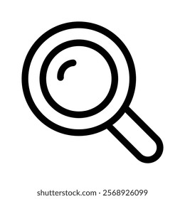 Well designed icon of magnifier, editable vector
