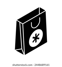 Well designed icon of medicine bag, medical delivery service