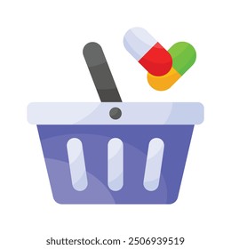 Well designed icon of medicine bag, medical delivery service