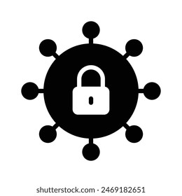 Well designed icon of network protection, ready to use icon