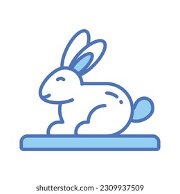 Well designed icon of rabbit, concept icon of pet animal in trendy style