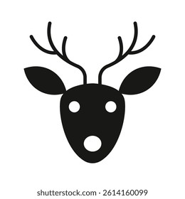 Well designed icon of reindeer, christmas animal, ready to use and download