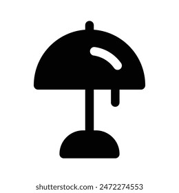 Well designed icon of table lamp, customizable vector