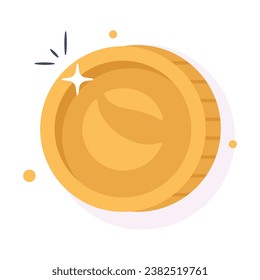 Well designed icon of terra luna coin, cryptocurrency coin vector design