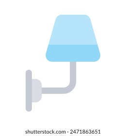 Icono bien diseñado de lámpara de pared, Vector personalizable