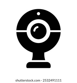 Well designed icon of webcam in trendy style, computer camera vector