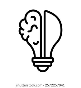 Well designed idea generation vector in modern style