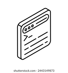 Well designed isometric icon of website development, programming vector