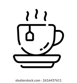Well designed line icon showing digital camera