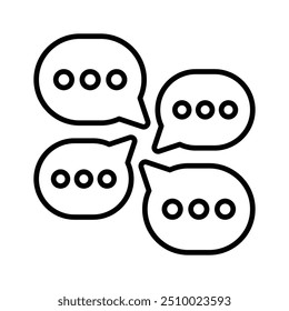 Ícone de mensagens bem projetado, comunicação, balões de fala, conversas design vetorial