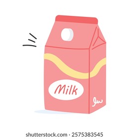 Well designed milk carton vector design, breakfast, dairy, grocery concept