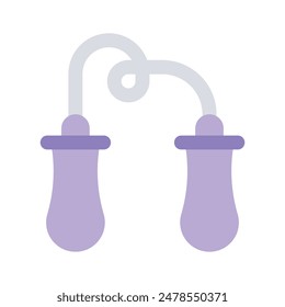 Well designed modern style icon of jumping rope, ready to use vector