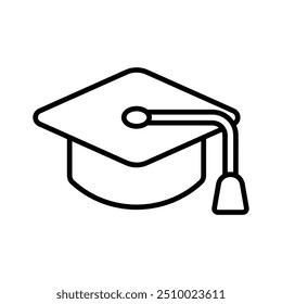 Icono de mortero bien diseñado representa el logro académico y la graduación