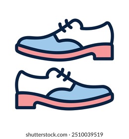 Zapatos bien diseñados en estilo editable, Vector increíble