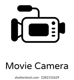 Eine gut konzipierte solide Ikone für Filmkameras 