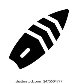 Diseño de Vector de tabla de surf bien diseñado, icono de primera calidad