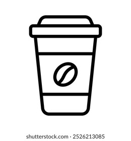 Gut entworfene Kaffeetasse Symbol, eine tragbare Tasse Kaffee