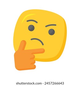 Diseño de iconos de emojis bien diseñado, listo para usar Vector premium