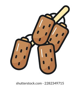 Well designed vector of dates in modern style, arabic dry fruit