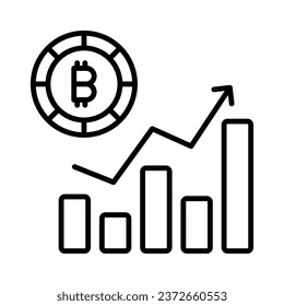 Well designed vector of hashrate, cryptocurrency related icon