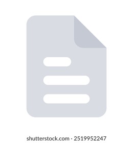 Well designed vector icon of document in modern and trendy style