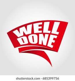 Well done banner