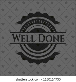 Well Done black emblem