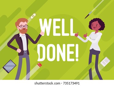 Well Done Business Motivation Poster Good Stock Vector (Royalty Free ...