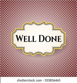 Well Done Card