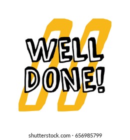 Well Done Congratulations Message Card