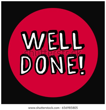 Well Done Congratulations Message Card