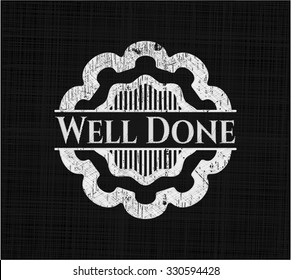 Well Done on blackboard