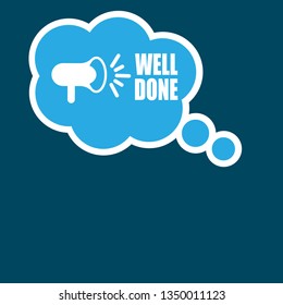 well done sign,label. well done speech bubble. well done tag sign,banner