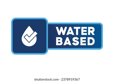 Well done written on blue label. advertising sign. vector stock illustration.
