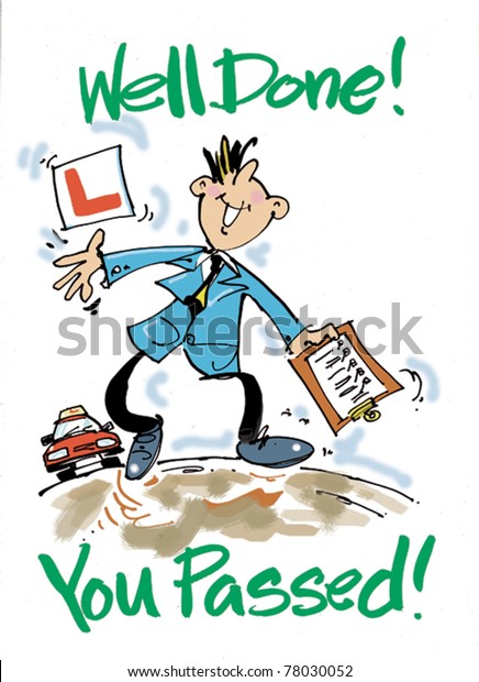 Well Done You Passed Stock Vector Royalty Free 78030052