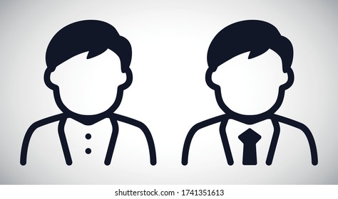 Well dressed man vector symbol