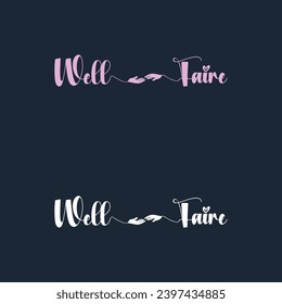 well fair word mark logo design