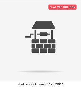 Well icon. Vector concept illustration for design.