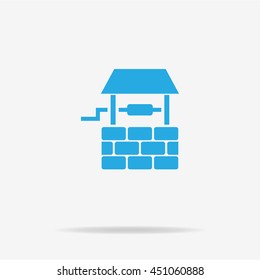 Well icon. Vector concept illustration for design.