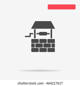 Well icon. Vector concept illustration for design.